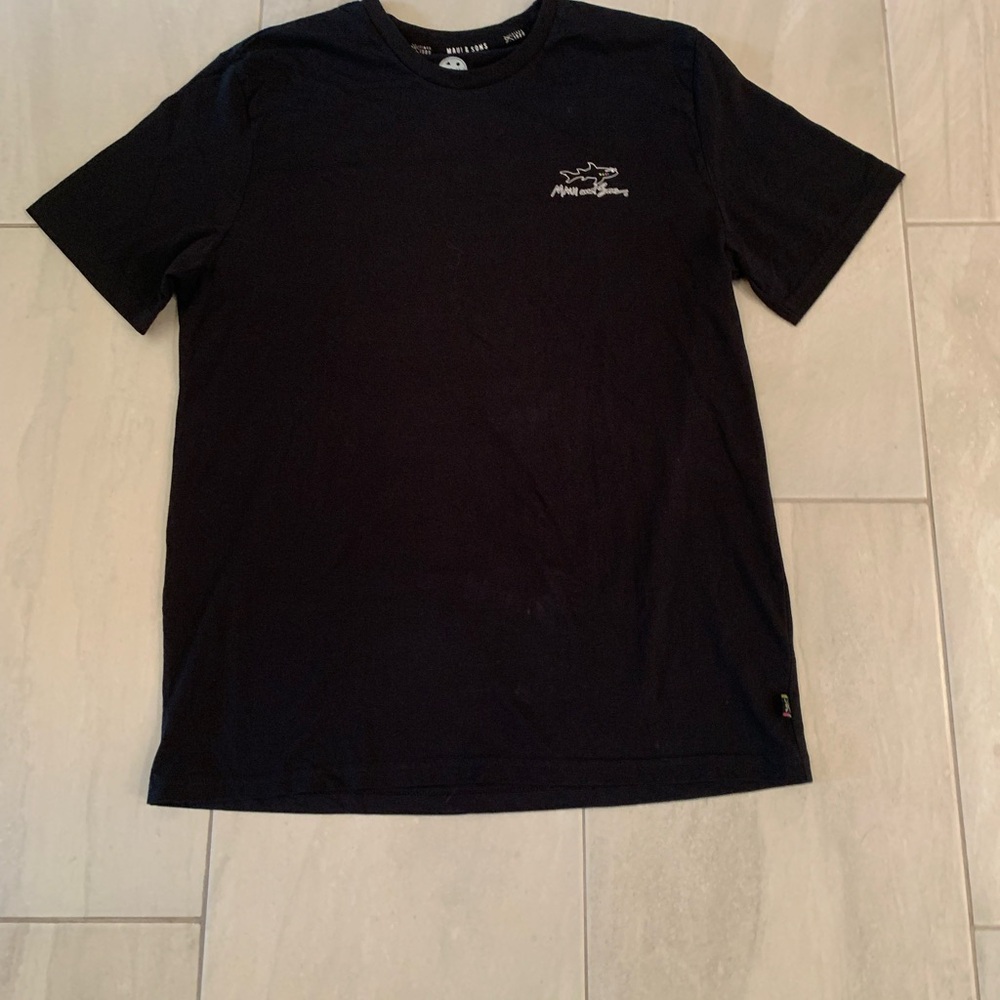 Maui and Sons Black Short Sleeve Tee - Mens Size Large